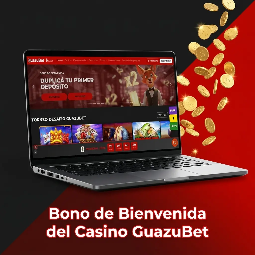 Bono de bienvenida GuazuBet: obtené ARS 20.000 gratis en el casino online con tu primer depósito calificado.